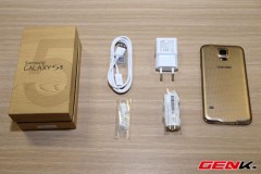 Đập hộp Galaxy S5 màu vàng chính hãng