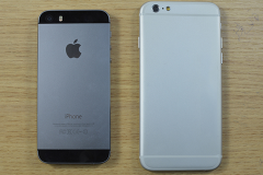 Hình ảnh so sánh kích thước iPhone 6 với iPhone 5S
