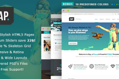 Giao diện Website doanh nghiệp ZAP Template