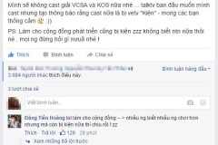 Bị Garena làm khó, Caster nổi tiếng VirusS giận dỗi dọa bỏ bình luận giải VCSA, KOS