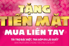 Bạn mua sắm – Chúng tôi chịu lãi suất