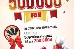 Fanpage Techcombank đạt 500.000 thành viên
