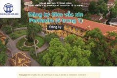 Website đăng ký tiêm chủng lại nghẽn ngay phút đầu