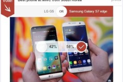 Galaxy S7 Edge dẫn điểm LG G5 trong đối đầu