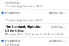 Người dùng iPhone nhận được email ma gửi từ…. 1970