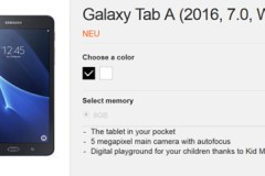 Website Samsung bất ngờ tiết lộ Galaxy Tab A (2016)