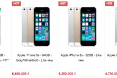 iPhone 5s xách tay giảm giá sâu