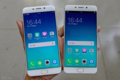 Trên tay Oppo R9: nhẹ, viền màn hình siêu mỏng, camera tự sướng 16MP đặt riêng