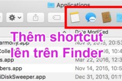 Đưa các shortcut hay dùng lên phía trên Finder trên MAC