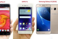So sánh OnePlus X với Galaxy J5 và OPPO F1
