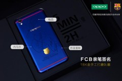 OPPO F1 Plus FC Barcelona Edition với chữ ký Messi, Neymar và Suarez có giá bán 300 triệu đồng