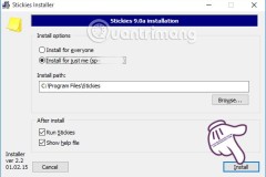 Thêm công cụ Stickies ghi chú mới trên Windows 10