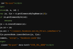 Cách nhúng video và bài viết từ Facebook vào một Website bất kỳ