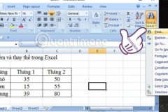 Hướng dẫn tìm kiếm và thay thế trong bảng Excel