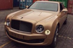 Bentley Mulsanne Speed Mulliner màu vàng hồng độc nhất VN