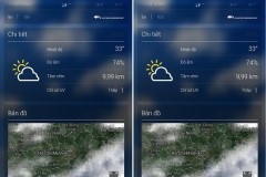 Yahoo Weather - ứng dụng theo dõi tình hình mưa bão tốt nhất trên Android
