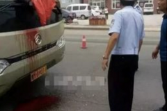 Thoát chết hy hữu dù lao nửa người qua kính xe