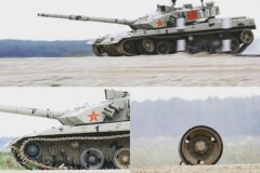 Xe tăng mạnh nhất của Trung Quốc rụng bánh khi tham gia Tank Biathlon ở Nga