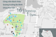 Pokémon GO: Những địa điểm tập trung nhiều Pokémon nhất tại Việt Nam