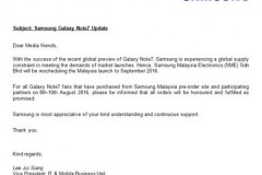 Samsung Galaxy Note 7 phải hoãn ngày lên kệ vì “cháy hàng”