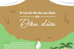 12 lợi ích tốt cho sức khỏe của dầu dừa