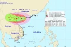 Bão số 3 giật cấp 14, đang tiến về Quảng Ninh - Thanh Hóa
