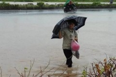 Nhiều nơi ở Hà Nội đã ngập nặng