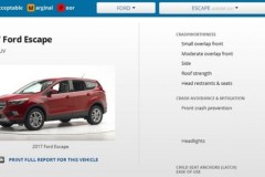 "Soi" màn thử nghiệm an toàn đối với Ford Escape 2017
