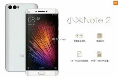 Xiaomi Mi Note 2 lộ ảnh Render, màn hình cong, Dual camera, Snapdragon 821, 6GB RAM