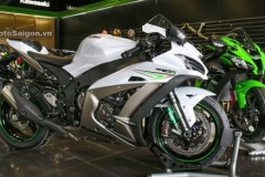 Siêu mô tô Kawasaki ZX-10R 2017 màu trắng-titan cập bến Việt Nam, giá từ 549 triệu Đồng