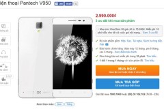 Pantech V950 và V955 đồng loạt giảm giá sốc, chưa đến 3 triệu đồng