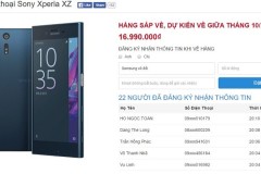 Sony Xperia XZ chuẩn bị lên kệ tại Việt Nam, giá khoảng 16.99 triệu đồng