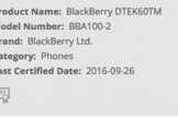 BlackBerry Argon DTEK60 được FCC và Wi-Fi Alliance chứng nhận