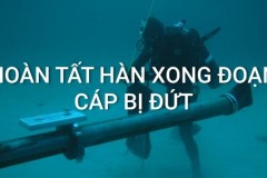 Tin vui đầu tuần: Cáp quang AAG đã hàn nối xong