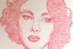 Vẽ tranh bằng cách hôn lên giấy