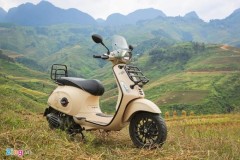 Ảnh Vespa Sprint ABS phiên bản phượt tại Việt Nam