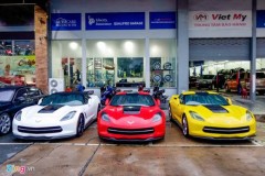 Ba xe thể thao Corvette Stingray tại TP.HCM