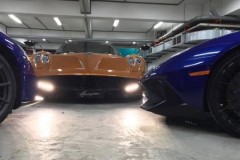 Pagani Huayra khoe dáng trong hầm để xe của Minh Nhựa