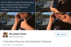 Fan cuồng Samsung kiên quyết giữ lại Galaxy Note 7: “Hãy đến lấy nó khi nào tôi đã chết”