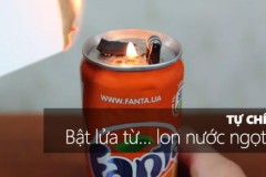 Bạn đã biết cách chế bật lửa từ lon nước ngọt chưa?