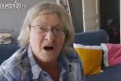 (Clip) Cụ bà chơi Call of Duty nhập tâm hết mức