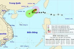 Cơn bão số 6 Aere suy yếu dần