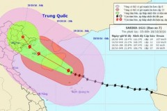 Cơn bão số 7: Tâm bão gió giật cấp 16, mưa to trên diện rộng