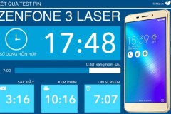 Đánh giá thời lượng pin Asus Zenfone 3 Laser: gần 18 tiếng sử dụng hỗn hợp