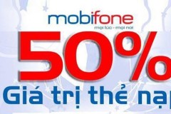 Tặng 50% cho khách hàng trả trước nạp tiền vào ngày 04/10