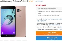 Samsung Galaxy A7 2016 với RAM 3GB, pin 3.300mAh bất ngờ giảm giá sốc