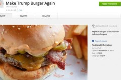 Chorme Extension biến ảnh Donald Trump thành bánh burger