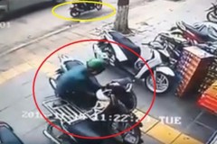 Clip trộm SH bất thành trên con phố náo nhiệt ở Hà Nội