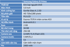 Đánh giá nhanh Samsung Galaxy J5 Prime: camera tốt, thiết kế hoàn thiện
