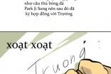 Tuyển thủ Lương Xuân Trường bất ngờ xuất hiện trên truyện tranh trực tuyến của Hàn Quốc